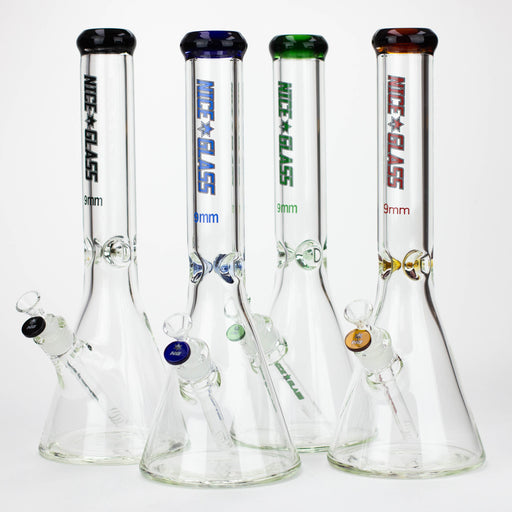 NG | 16 inch 9mm Flat Mouth Beaker [S202] Bongs High-End Brands Glass