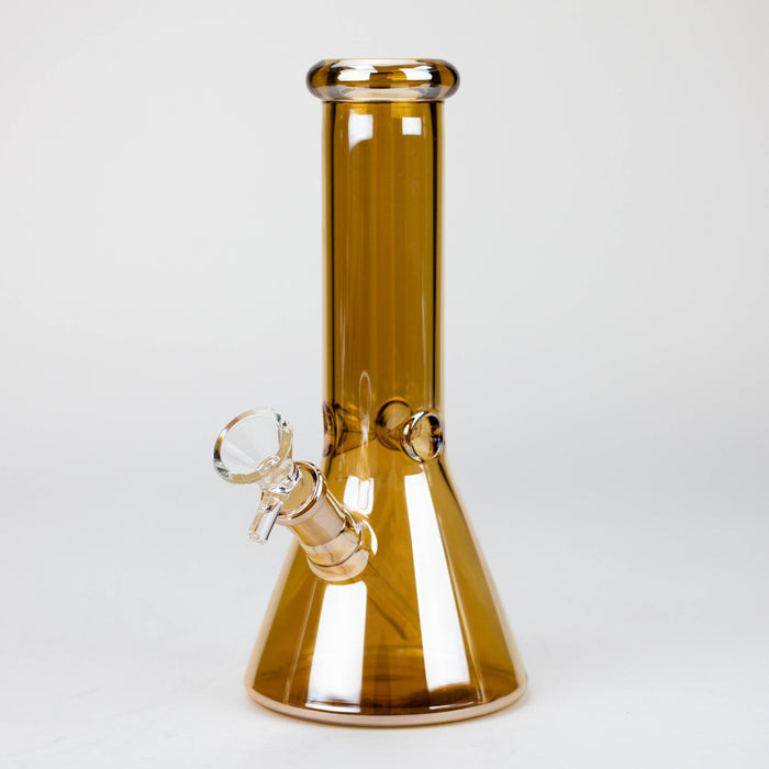 8" Solid Color Eletroplate Glass Beaker Bong [BH107x]