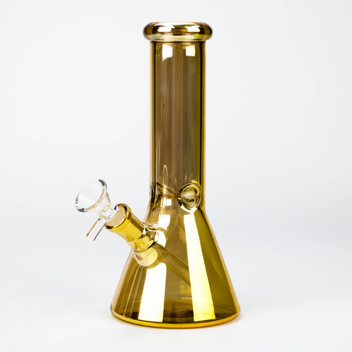 8" Solid Color Eletroplate Glass Beaker Bong [BH107x]