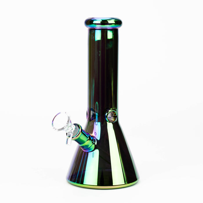 8" Solid Color Eletroplate Glass Beaker Bong [BH107x]