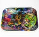 LARGE METAL ROLLING TRAY Tray Purple Haze Smoke Inc RM Cartoon SCI
