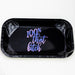 MEDIUM METAL ROLLING TRAY Tray Purple Haze Smoke Inc 100% BITCH