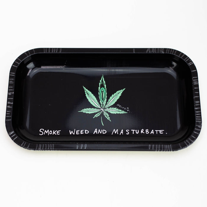 MEDIUM METAL ROLLING TRAY Tray Purple Haze Smoke Inc SMOKE WEED