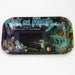 MEDIUM METAL ROLLING TRAY Tray Purple Haze Smoke Inc R&M Cartoon 1