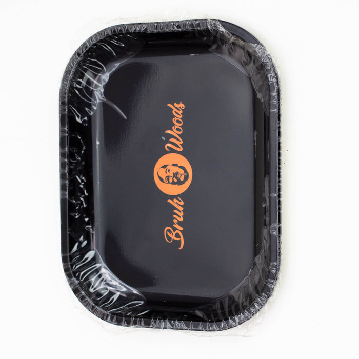 SMALL METAL ROLLING TRAY Tray Purple Haze Smoke Inc BRUH WOODS