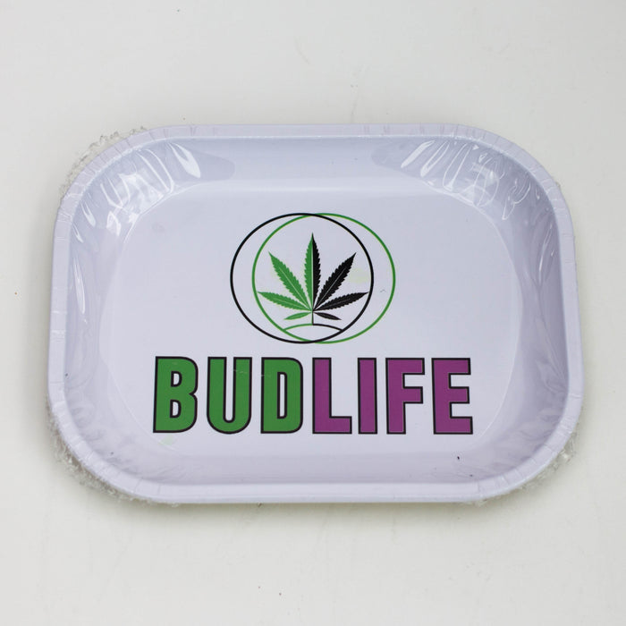 SMALL METAL ROLLING TRAY Tray Purple Haze Smoke Inc BUD LIFE