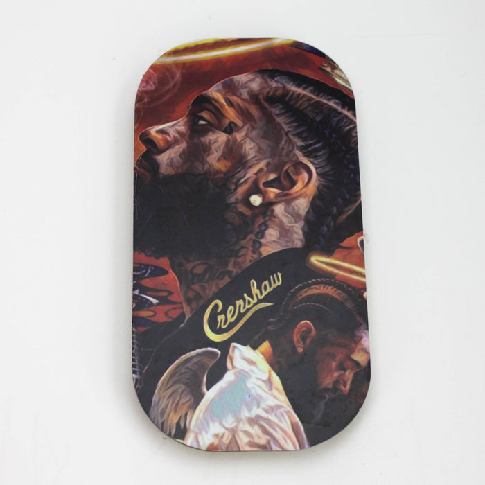 SMALL METAL ROLLING TRAY WITH MAGNETIC LID Tray Purple Haze Smoke Inc