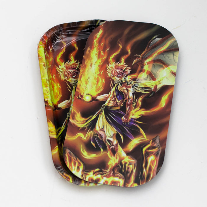 SMALL METAL ROLLING TRAY WITH MAGNETIC LID Tray Purple Haze Smoke Inc DRAGON