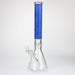 Genie | 17" sandblasted artwork tube 7 mm glass water bong [GB21005] Glass Bong ONE Jade Blue
