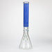 Genie | 17" sandblasted artwork tube 7 mm glass water bong [GB21005] Glass Bong ONE