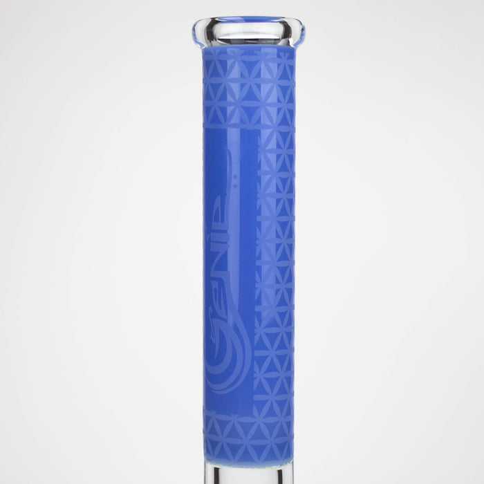 Genie | 17" sandblasted artwork tube 7 mm glass water bong [GB21005] Glass Bong ONE