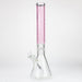 Genie | 17" sandblasted artwork tube 7 mm glass water bong [GB21005] Glass Bong ONE Pink