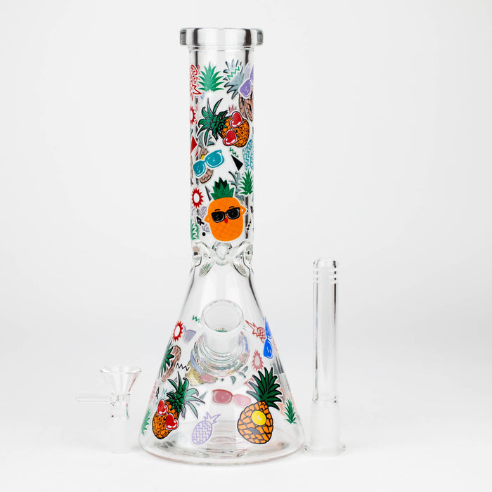 10" Glow in the dark Glass Bong [WP 107]