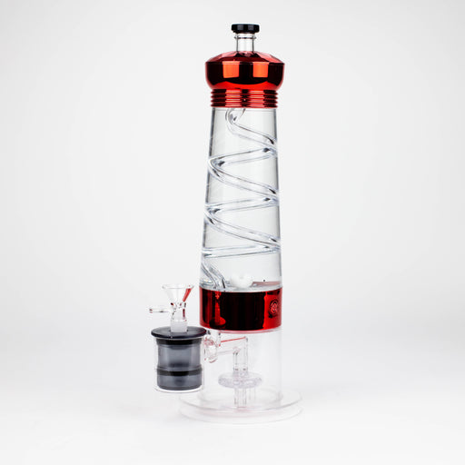 12" Electric lava lamp bong with UFO Perc-Assorted [LQN0012] Bongs Canadian Distributor