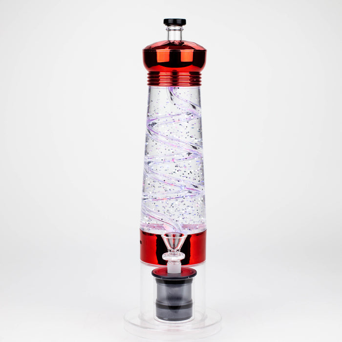 12" Electric lava lamp bong with UFO Perc-Assorted [LQN0012] Bongs Canadian Distributor
