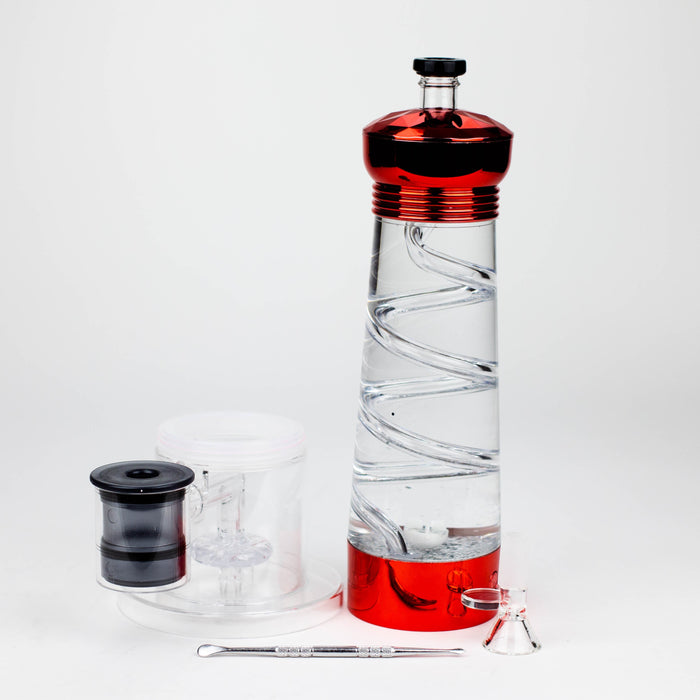 12" Electric lava lamp bong with UFO Perc-Assorted [LQN0012] Bongs Canadian Distributor