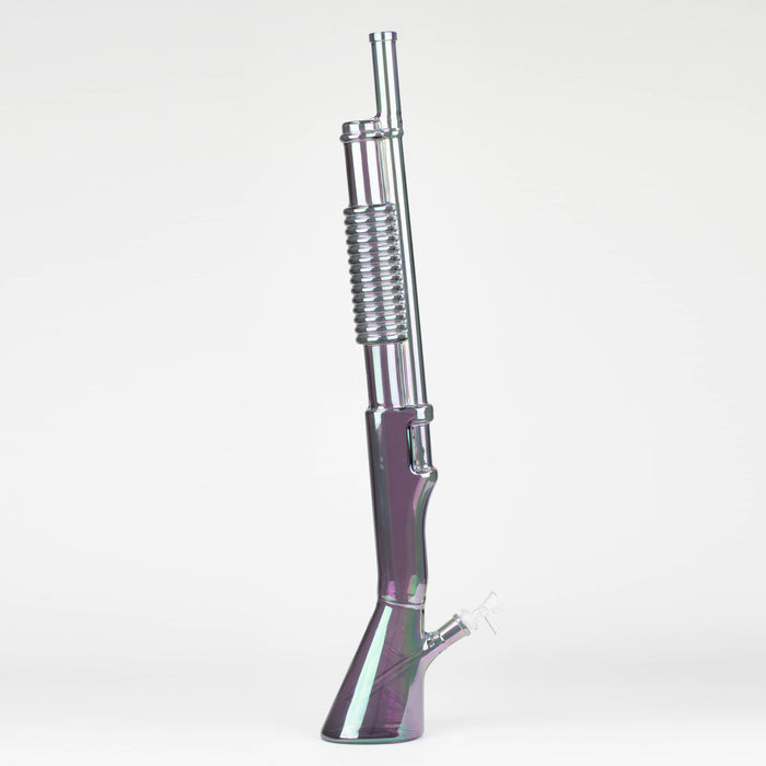 26.5" Eletroplate Shotgun Glass Bong [WP-155] Glass Bong JJ Distribution