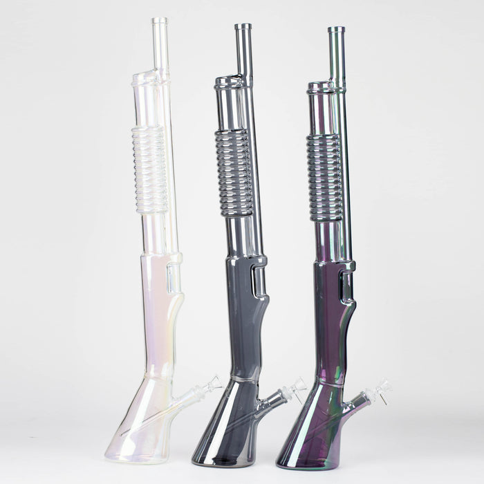 26.5"  Eletroplate Shotgun Glass Bong [WP-155]