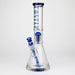 Castle Glassworks | 14" 8-arm Beaker Bong [CP-003] Glass Bong Castle Glassworks Blue