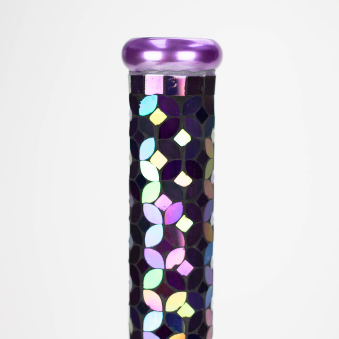 15.5" Mosaic 7mm glass bong [MSAK-4]