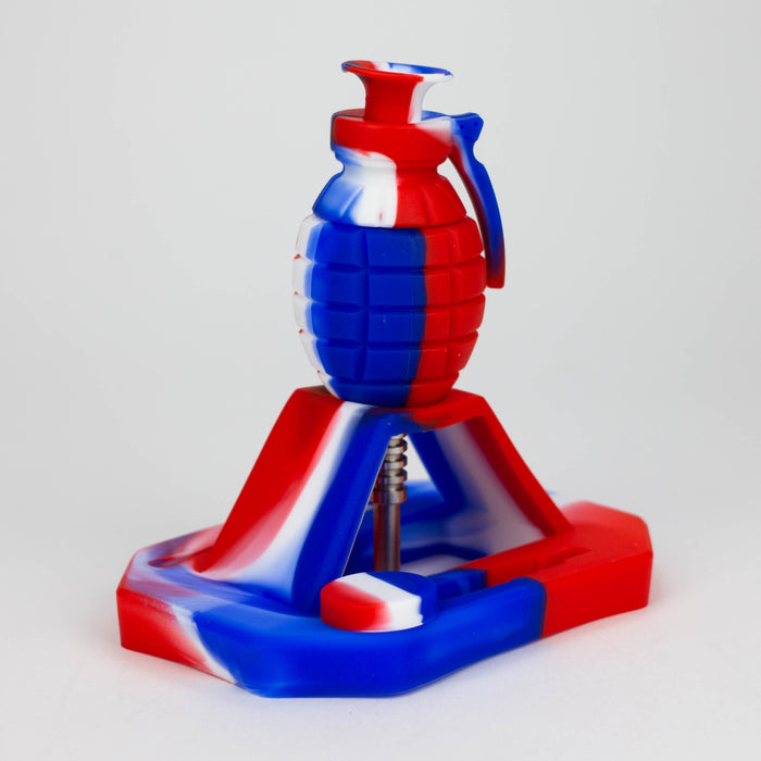 Grenade Silicone Nectar Collector Kit [AKNC] Glass Hand Pipe Canadian Distributor White/Red