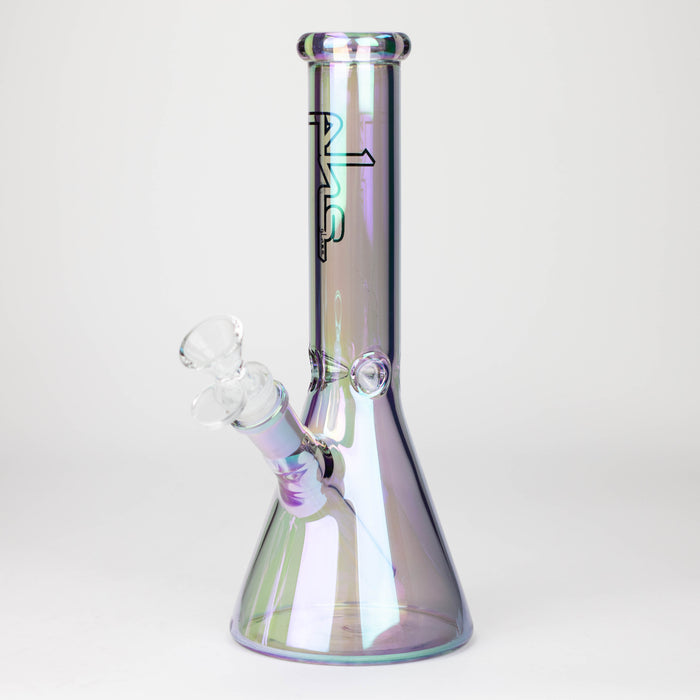 PHS | 10" Solid Color Eletroplate Glass Beaker Bong [PHSCR-10] Bongs Purple Haze Smoke Inc Rainbow
