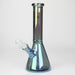 PHS | 10" Solid Color Eletroplate Glass Beaker Bong [PHSCR-10] Bongs Purple Haze Smoke Inc Green