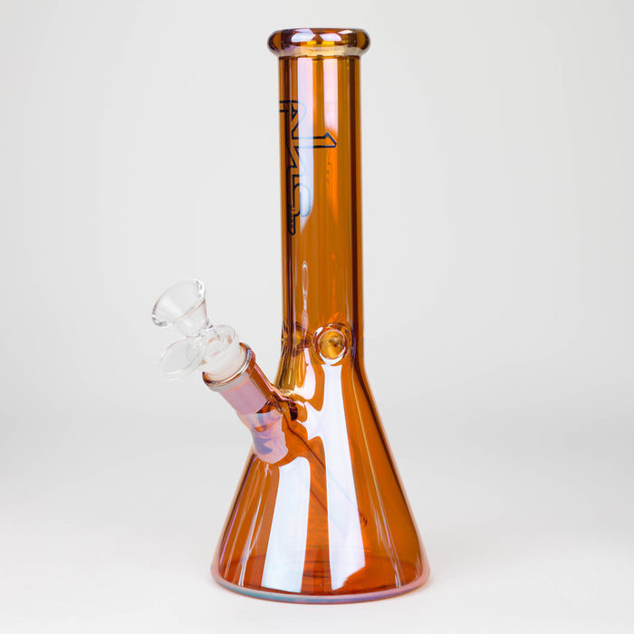 PHS | 10" Solid Color Eletroplate Glass Beaker Bong [PHSCR-10] Bongs Purple Haze Smoke Inc Pink