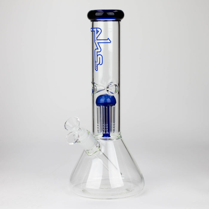 PHS | 12" Glass beaker Bong with tree arm percolator [PHS-PC-12] Glass Bong Purple Haze Smoke Inc Blue