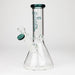 PHS | 8" Glass beaker Bong [G23177] Glass Bong Purple Haze Smoke Inc Teal