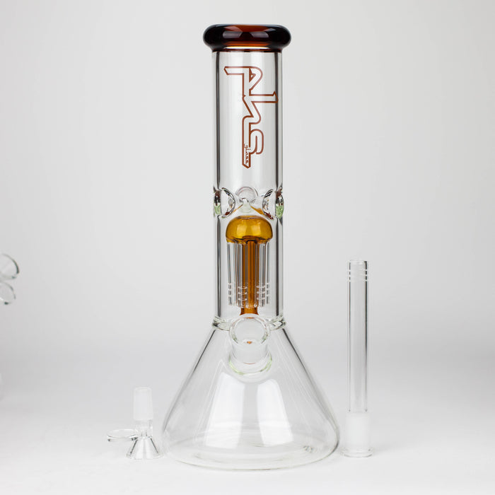 PHS | 12" Glass beaker Bong with tree arm percolator [PHS-PC-12] Glass Bong Purple Haze Smoke Inc