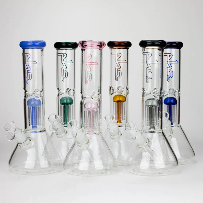 [6 Pack Bundle] PHS | 12" Glass beaker Bong with tree arm percolator [PHS-PC-12]