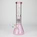 PHS | 12" Glass beaker color Bong with tree arm percolator [PHSPR-12] Bongs Purple Haze Smoke Inc Pink