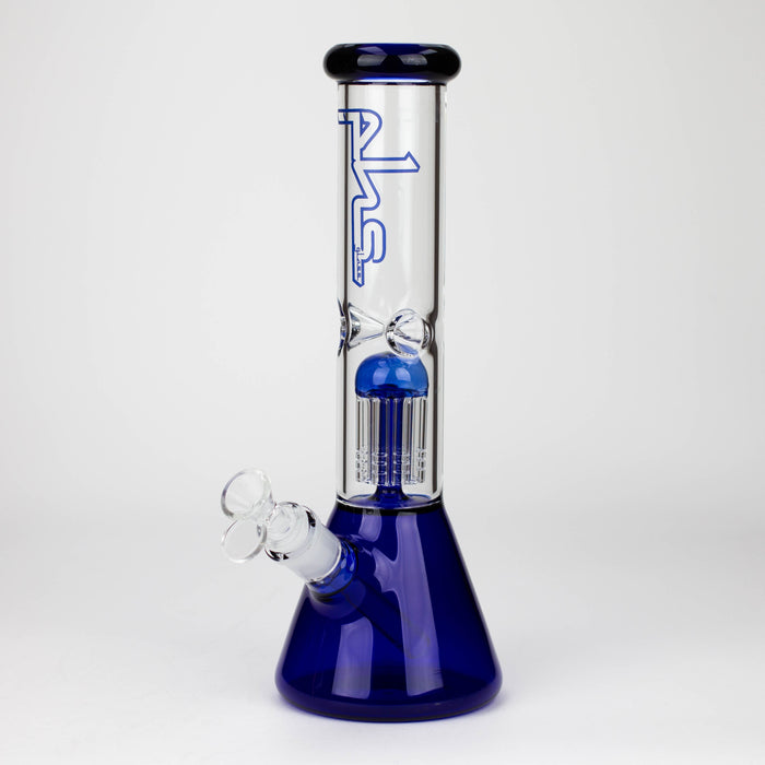 PHS | 12" Glass beaker color Bong with tree arm percolator [PHSPR-12] Bongs Purple Haze Smoke Inc Blue