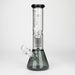 PHS | 12" Glass beaker color Bong with tree arm percolator [PHSPR-12] Bongs Purple Haze Smoke Inc Smoke Grey