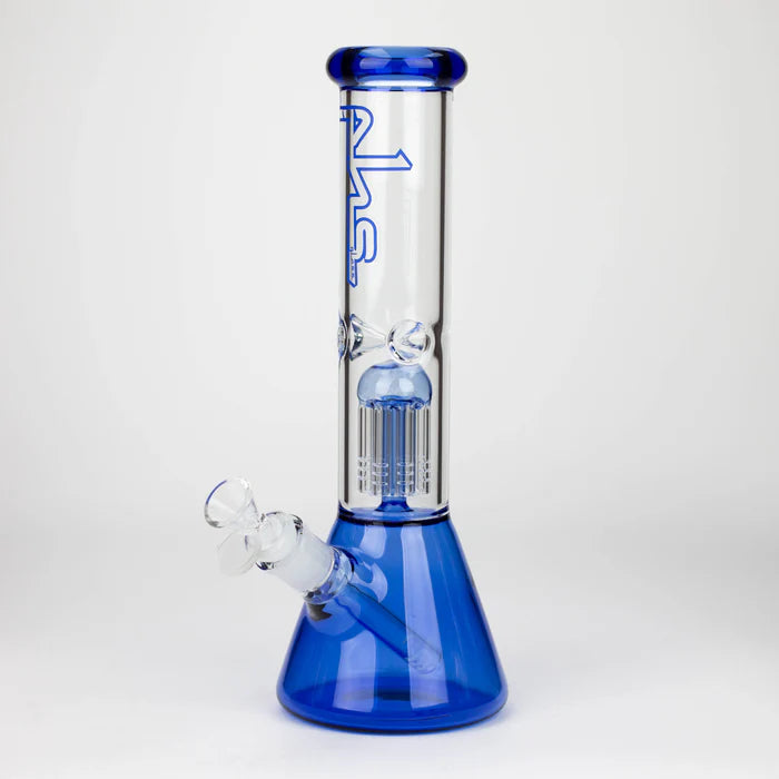 [6 Pack Bundle] PHS | 12" Glass beaker color Bong with tree arm percolator [PHSPR-12]