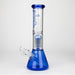 PHS | 12" Glass beaker color Bong with tree arm percolator [PHSPR-12] Bongs Purple Haze Smoke Inc Blue-D