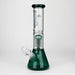 PHS | 12" Glass beaker color Bong with tree arm percolator [PHSPR-12] Bongs Purple Haze Smoke Inc Teal