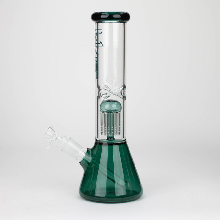 PHS | 12" Glass beaker color Bong with tree arm percolator [PHSPR-12] Bongs Purple Haze Smoke Inc