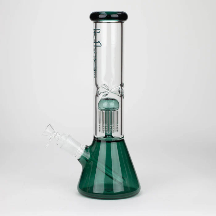 [6 Pack Bundle] PHS | 12" Glass beaker color Bong with tree arm percolator [PHSPR-12]