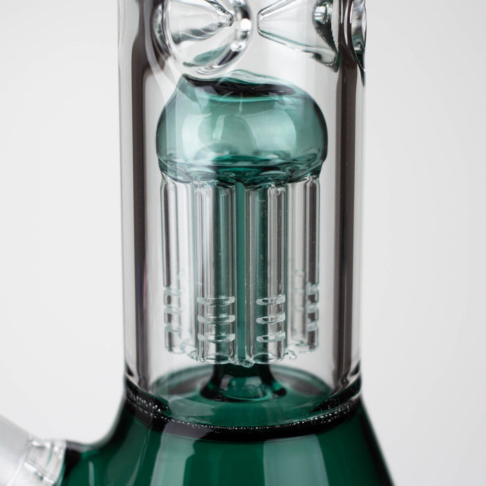 PHS | 12" Glass beaker color Bong with tree arm percolator [PHSPR-12]