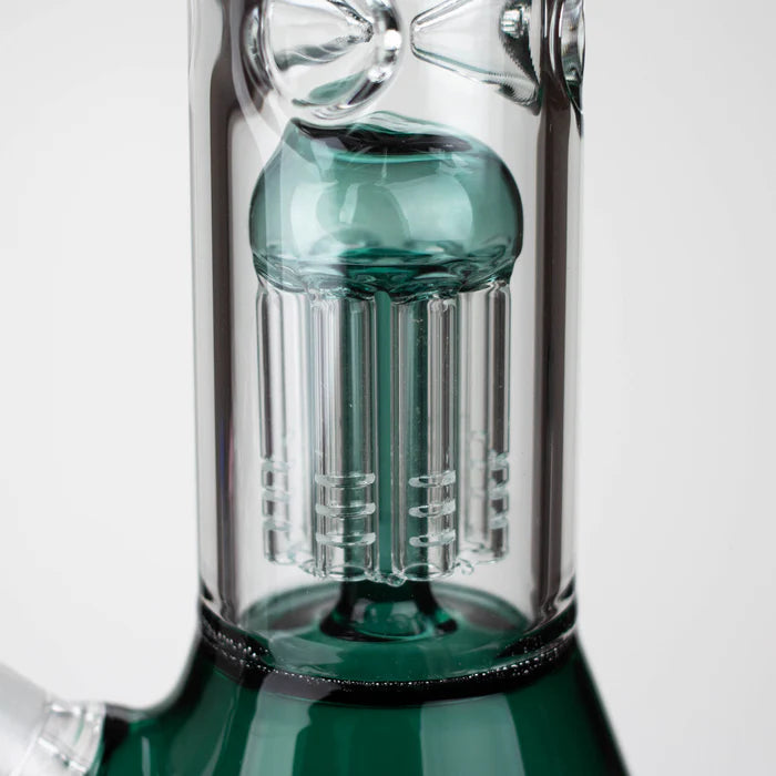 [6 Pack Bundle] PHS | 12" Glass beaker color Bong with tree arm percolator [PHSPR-12]