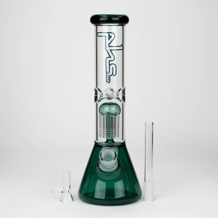 PHS | 12" Glass beaker color Bong with tree arm percolator [PHSPR-12] Bongs Purple Haze Smoke Inc