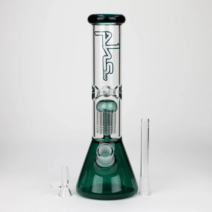 [6 Pack Bundle] PHS | 12" Glass beaker color Bong with tree arm percolator [PHSPR-12]