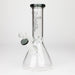 PHS | 8" Glass beaker Bong [G23177] Glass Bong Purple Haze Smoke Inc Smoke Grey