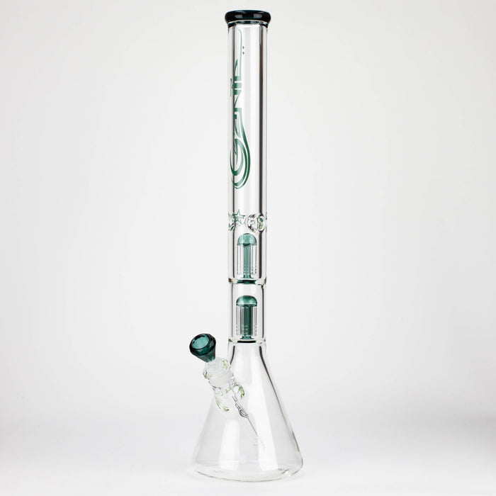 GENIE | 24" Dual 6 arms 9mm glass water beaker bong [GB1906]