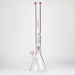 GENIE | 24" Dual 6 arms 9mm glass water beaker bong [GB1906] Glass Bong ONE Pink