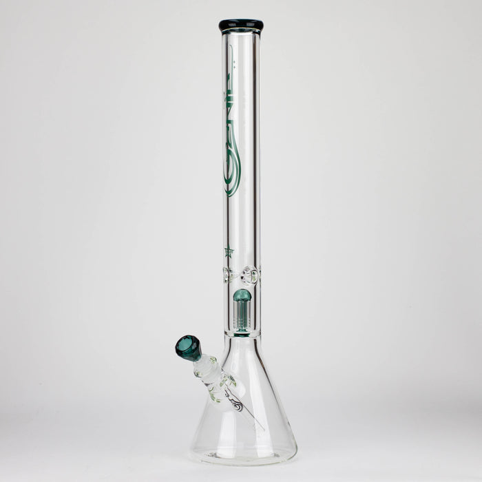 GENIE | 24" 9mm single percolator glass water bong [ GB1905 ] Glass Bong ONE Teal