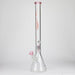 GENIE | 24" 9mm single percolator glass water bong [ GB1905 ] Glass Bong ONE Pink