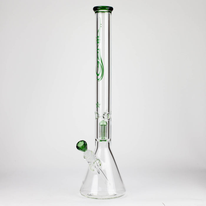 GENIE | 24" 9mm single percolator glass water bong [ GB1905 ] Glass Bong ONE Green